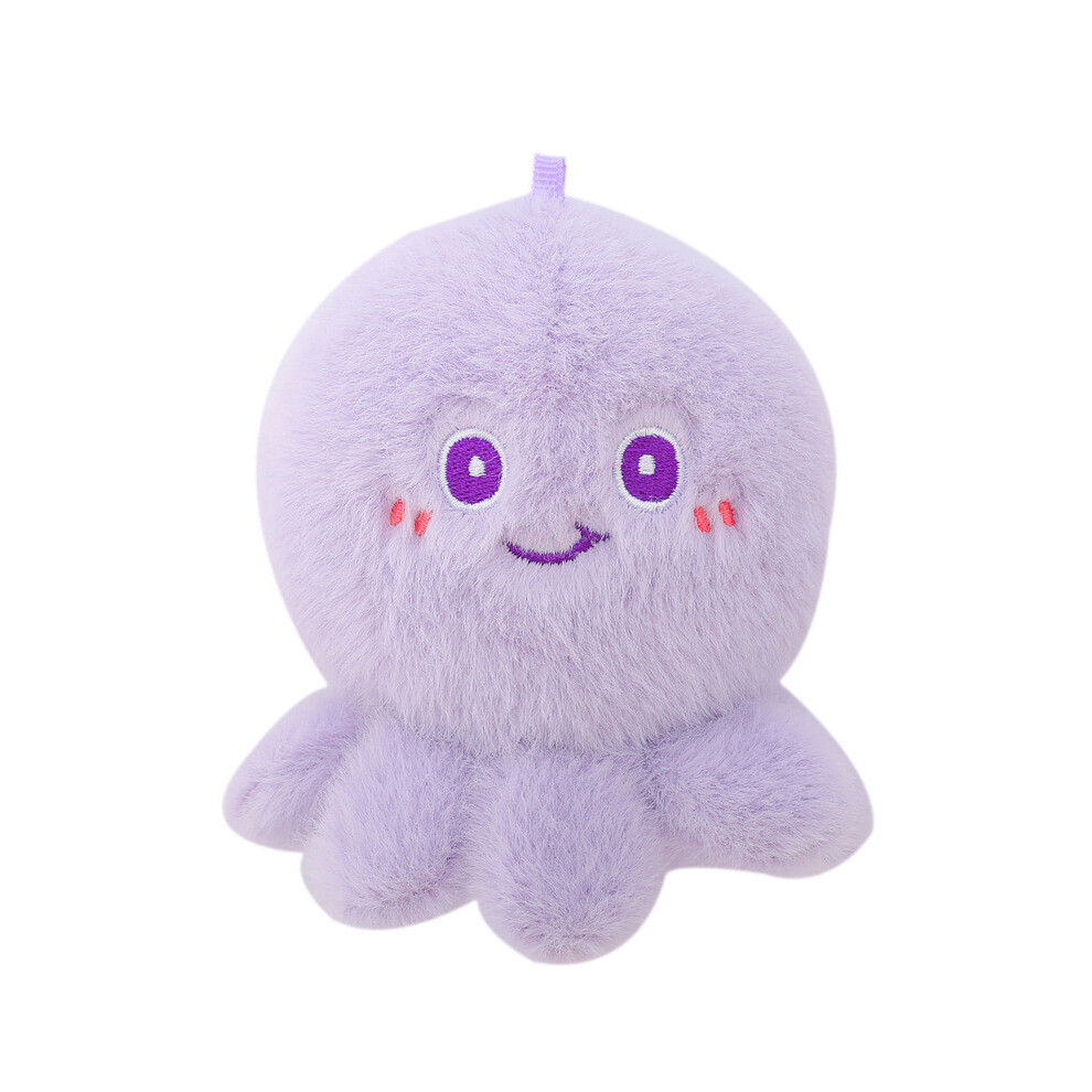 (Purple Octopus) Adorable Keychain Plush Featuring Ocean Animal Designs In Various Colors Styles And-image-OPC-PGTDY9N-NEW