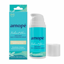 Amope Radiant Glowing Skin Leg & Foot Suero hidratante diario 3.5 FL OZ Loci   n corporal Crema para pies Hidratante Complejo nutritivo de col   geno