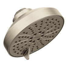 Moen Brushed Nickel Six-Function 4-1/2"""" Diameter Spray Head Eco-Performance Showerhead 6512EP15BN