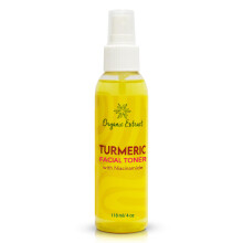 Bio-Extrakt-Kurkuma-Gesichtswasser  4 fl oz / 118 ml  Hautaufhellendes Gesichtswasser, entfernt sanft Unreinheiten  hautausgleichendes und porenve