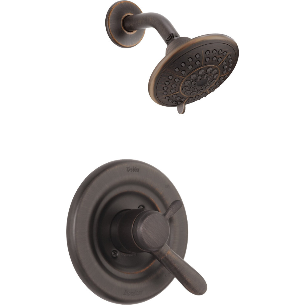 Photos - Shower System Delta Faucet Lahara 17 Series Dual-Function Trim Kit with 5-Spray Touch-Clean Shower Head Venetian Bronze T17238-RB (Valve N