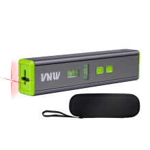 Magnetisch laserniveau met 90/180 bubbels - Multifunctioneel 15Ft kruisnivelleringslijn Mini Torpedo-niveau voor het ophangen van fotomuur Schrijfig