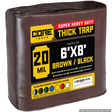 Core Tarps Extreme Urd Duty 20 mil TARP COUVERTURE ARREPREPRIPHIER UV RESPORT UV RIP ET PROPOS POLY TARPAULINE AVEC BORDS RENFORCES POUR LE POOL