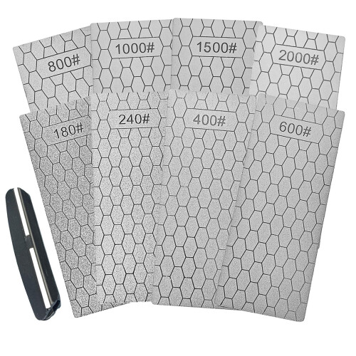 Diamond Sharpening Stone Set Diamond Lapping Plate Coarse/Medium/Fine Grit Sharpener Perfect Assistance Sharpener Angle Guide
