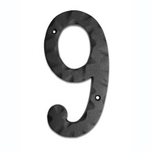 Nombres de maisons Nach pour les numeros d'adresse noire de 6 pouces a l'exterieur pour la maison - Numero 9 - Nombres rustiques pour l'exterieur
