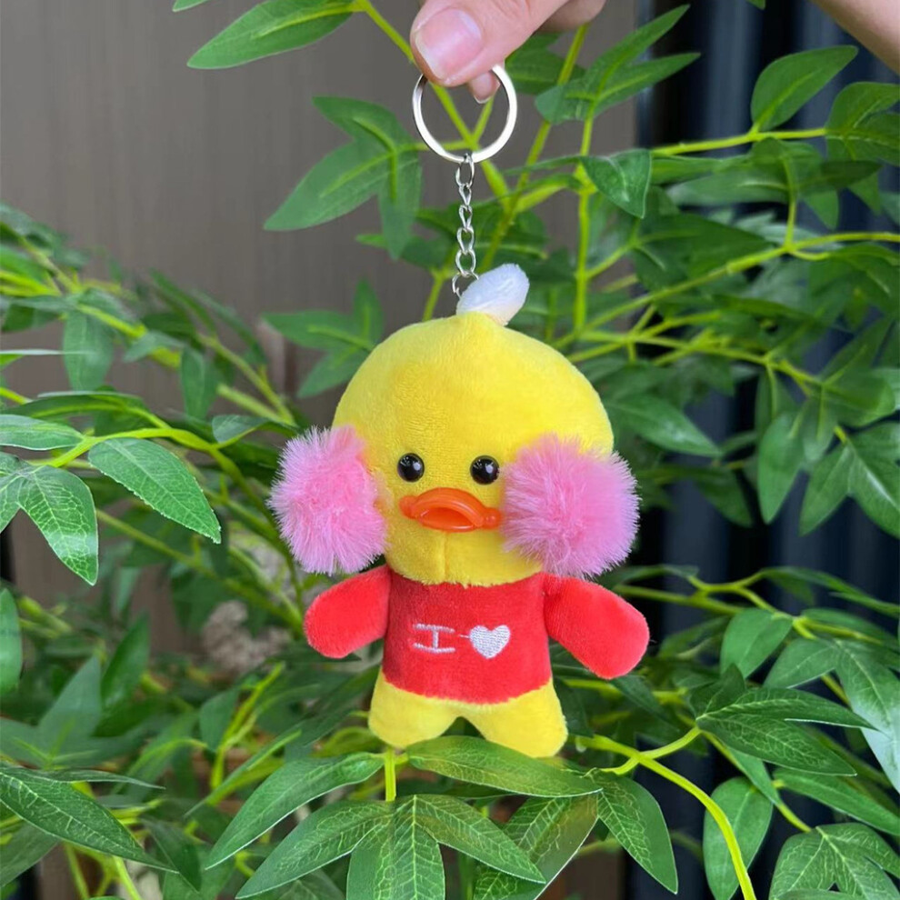 (Yellow) Pink Sweet Duck Plush Doll Soft And Plushy Keychain For Children Accessory-image-OPC-PGTF6S7-NEW