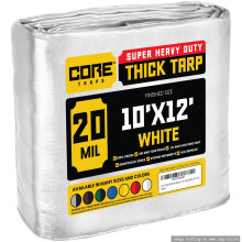 Core Tarps Extreme Heavy Duty 20 Mil Tarp Cover Waterdicht UV-bestendig Scheur- en scheurbestendig Poly-zeildoek met versterkte randen voor dakcampin