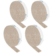 Filzstreifen mit Klebstoff -Backing -Kleber Filzstreifen 4 Filzrollen Pack 1/2x 60 Zoll Beige Filzband mit Kleberbackmbel Filzstreifen
