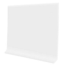Podstawa scienna Proflex White Vinyl 6 cali x 20 stp - Listwa cokolowa scienna z bardzo mocnym samoprzylepnym tylem - Elastyczna samoprzylepna podst