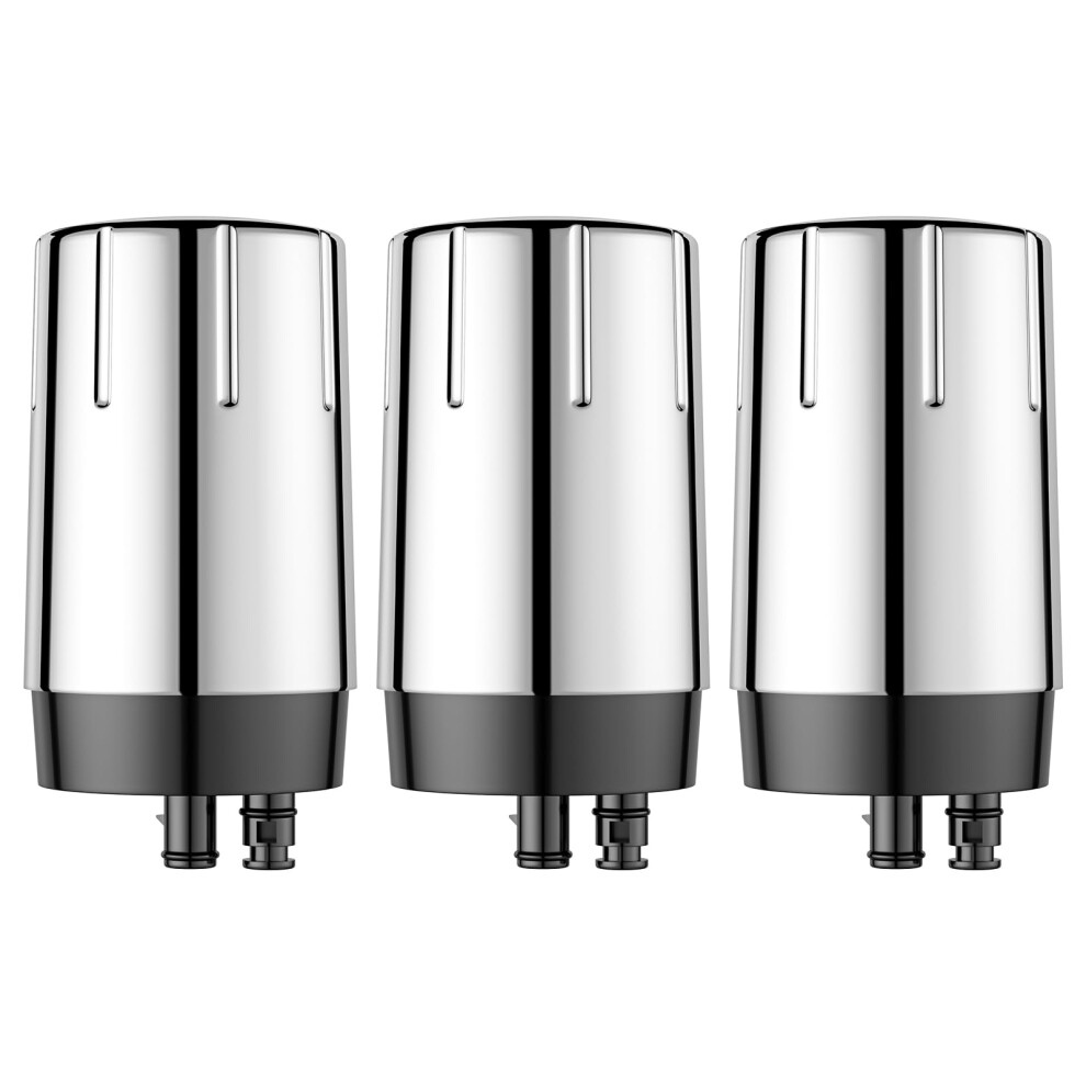 Filtre à eau de remplacement Fil-Fresh (lot de 3) pour système de filtration de robinet Brita. Certifié NSF pour réduire le chlore. Sans BPA. Dur