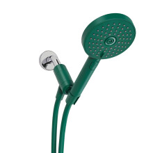 Sproos Handdouchekop Hogedruk 3 Sproeifuncties Plus Pauze Extra Lange 70 Inch Slang Siliconen Nozzles Groen