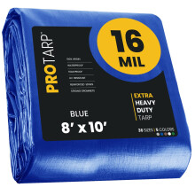 Protarp Extra Heavy Duty 16 Mil Tarp tcker vattentt UV -resistent rip och trsker poly -tarpaulin med frstrkta kanter fr tak camping utepla
