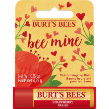 Burt's Bees 100% natuurlijke oorsprong hydraterende lippenbalsem aardbei met bijenwas en fruitextracten - 1 tube