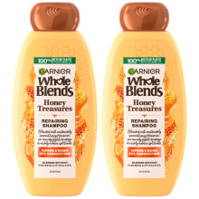 Garnier Whole Blends Honey Treasures Szampon regenerujacy do wlosw zniszczonych na sucho, 22 fl. oz, 2 szt. (Opakowanie moze sie rznic)