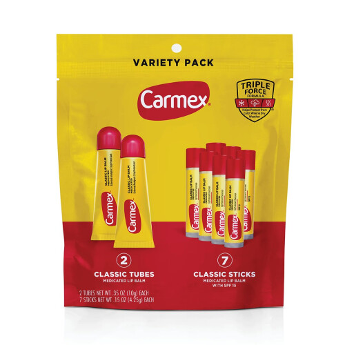 Carmex Carmex Classic Fa?   a?e?t??? Lip Balm Pack ???dat??? ???   a ?e????? ??a S?as   ??a ?e???, ???????a 9 te   a???? (2 s???????a t?? 7 st??)