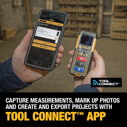 DeWalt DEWALT Laser-Entfernungsmesser 100 Fu   mit Bluetooth (DW099S) 2