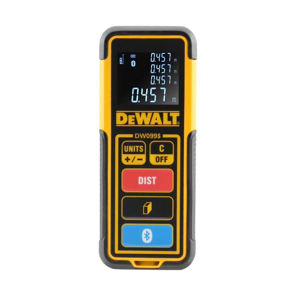 DEWALT Laser Measure Tool/Distance Meter  100-Feet with Bluetooth (DW099S)
