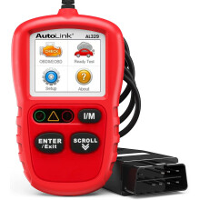 & MS309 Lecteur de code OBDII lecteur avec Auto Vin Data Live DTC Lookup mission Monitor Test I / M Fadiness Smog Check Can Diagnostic Scan Tool