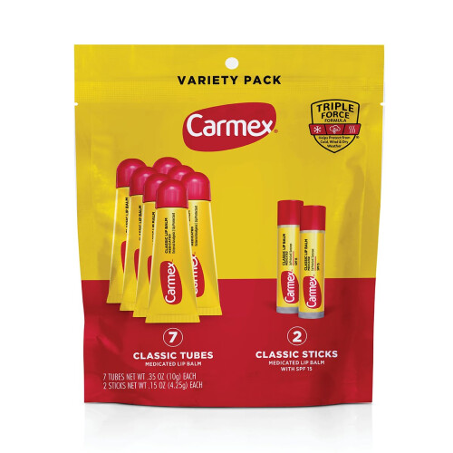 Carmex Carmex Classic Fa?   a?e?t??? Lip Balm Pack ???dat??? ???   a ?e????? ??a S?as   ??a ?e???, ???????a 9 te   a???? (7 s???????a t?? 2 st??)