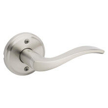 Kwikset Sedona Dummy Deurkruk Enkelzijdige hendel voor kasten Franse dubbele deuren en voorraadkast Satijnnikkel Niet draaibaar Rechtshandige binnend