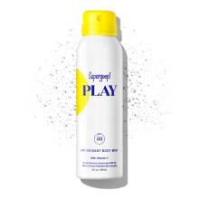 Supergoop! PLAY Antioxidant Body Mist w/ Vitamin C 3 fl oz - SPF 50 PA++++ Broad Spectrum Sunscreen - Body Spray for Sensitive Skin - Clean Ingr