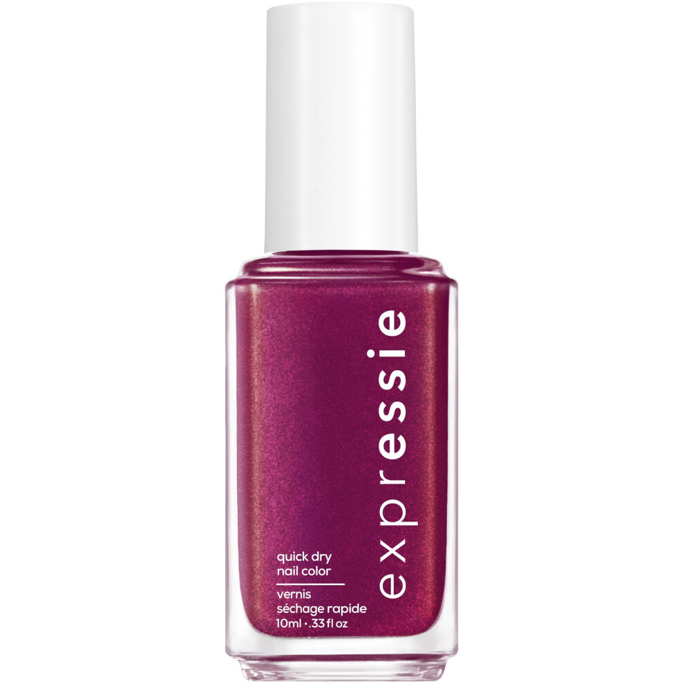 Essie expressie  Quick-Dry Nail Polish  8-Free Vegan  Magenta Pink  Mic Drop-It-Low  0.33 fl oz