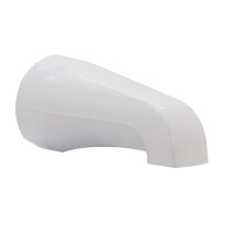 Westbrass E531-1F-50 5-1/4"""" Beccuccio per vasca con attacco frontale standard, verniciatura a polvere bianca