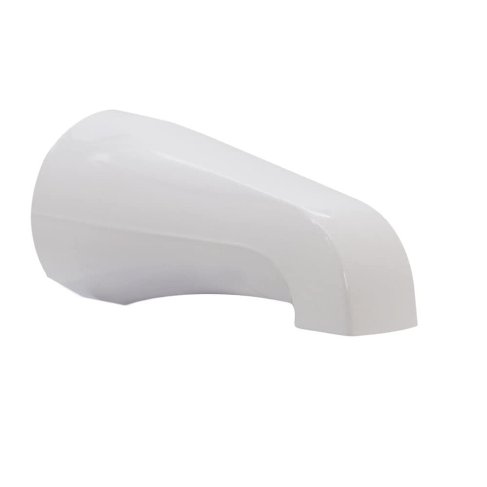 Westbrass E531-1F-50 5-1/4"""" Standard Front Connection Tub Spout Powder Coat White 747028642651