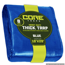 Core Tarps Heavy Duty 8 Mil Plandeka Wodoodporna, odporna na promieniowanie UV, odporna na rozdarcia i rozdarcia plandeka polietylenowa ze wzmocniony