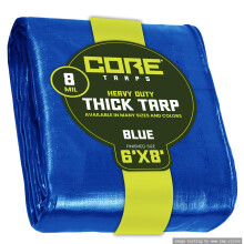 Core Tarps Heavy Duty 8 Mil Plandeka Wodoodporna, odporna na promieniowanie UV, odporna na rozdarcia i rozdarcia plandeka polietylenowa ze wzmocniony