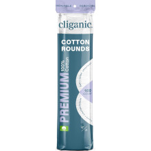 Cliganic prmium pamut kerekek arcra (100 darab) | Sminklemos prnk Hipoallergn Szszmentes | 100% tiszta pamut