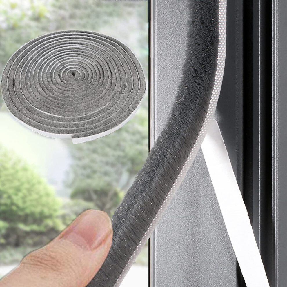 Weather Stripping Door Window Seal Strip 33 Ft Selfadhesive Strong Adhesion Soundproofing Draft Blocker Dustproof Suitable For Doors And Windows 761325340096