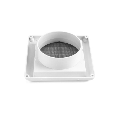 QWORK 4 """" """" Louvant blanc Ensemble de couvertures pour la secheuse exterieure Echappement 8 couvercles de pack Empecher les oiseaux Nesting, y 1