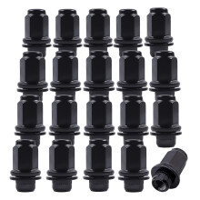 14x1,5 mm OEM-stijl fabriekswielmoeren set van 20 7/8 22 mm Hex Mag Washer wielmoeren 1,80 inch compatibel met Sequoia Landcruiser Tundra Lexus LX zw
