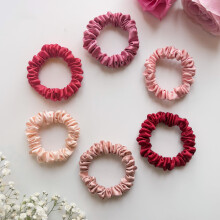 SILVR BEAR Luxury Satin Scrunchies Satin Hair Ties for Thick Thin & Curly Hair Scrunchies for Women Girls & Men Softer than Silk Hair Ties (Skinn