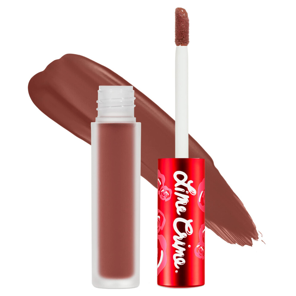 Lime Crime Velvetines Liquid Matte Lipstick  Cindy (Terracotta Brown) - Bold  Long Lasting Shades & Lip Lining - Stellar Color & High Comfort for All-
