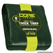 Core Tarps Heavy Duty 8 Mil Tarp Cover Vattenttt UV-bestndig slit- och rivsker polypresenning med frstrkta kanter fr takcamping uteplats Po