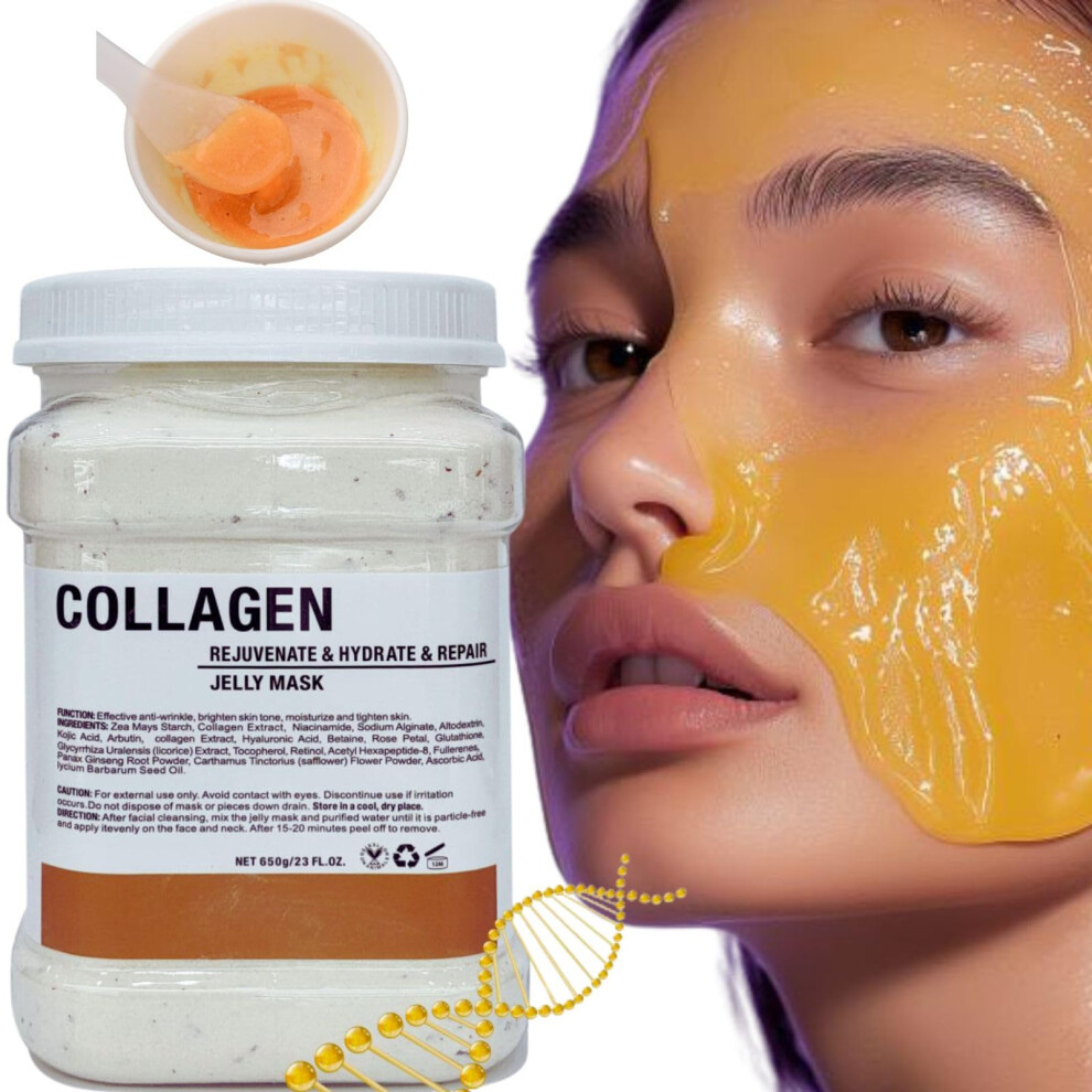 Dr Meinaier Jelly Mask Powder For Facials Anti-Acne Skin Rejuvenation Mask F Peel Off Mask Jelly Mask For Professionals Jelly Face Mask (Collagen)