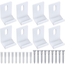 Difenni Metalen spiegelclips 3/4 inch brede kanaalspiegelclips Zware spiegel voor frameloze spiegelclips Wandmontagehanger voor spiegeltegel Fotolijs
