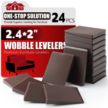 Mbel Leveler 24st Kit Storlek Variety | Multifunktionsgummiunderlgg fr utjmning av ftter stabilt | Anti-Wobble Pad fr ojmn bordsskp med b