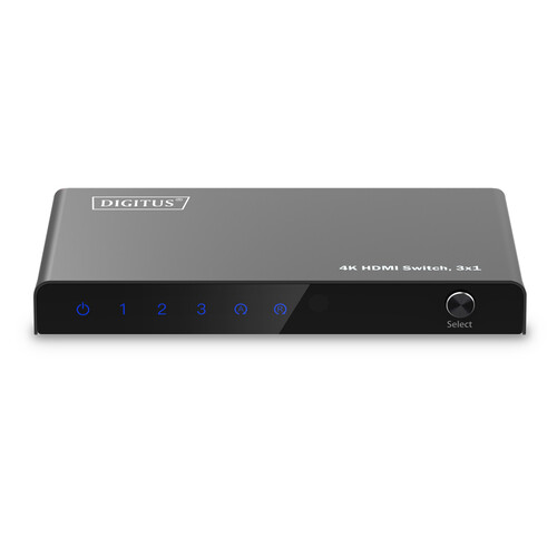 DIGITUS DS-55331 - video/audio switch - 4K - 3 x 1 2