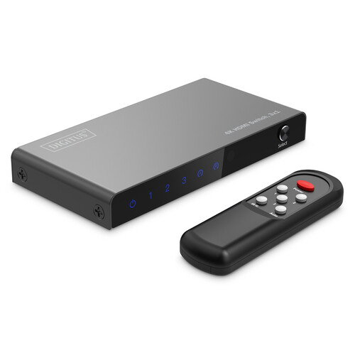 DIGITUS DS-55331 - video/audio switch - 4K - 3 x 1