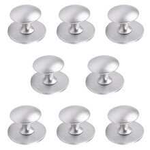 MOROBOR Stainless Steel Drawer Knobs 8pcs Self-Stick Instant Cabinet Pulls Adhesive Sliding Door Handle with Mounting Screws for Glass Cabinet Cupboa