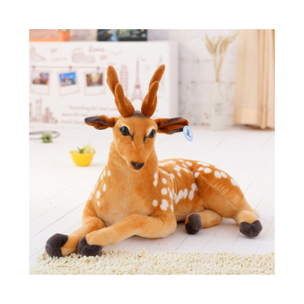 (70cm/27.56in) Deer Reindeer Giant Plush Toy Lifelike Toys Stuffed Doll Christmas Deer Gift