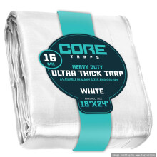 Core Tarps Extra Heavy Duty 16 mil couvercle d'etancheite des UV resistante aux UV et a l'epreuve en poly Poly Tarpauline avec bords renforces po