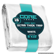 Core Tarps Extra Heavy Duty 16 mil Couvercle de bache etanche UV resistant aux UV Rip et a l'epreuve Poly Tarpauline avec bords renforces pour le