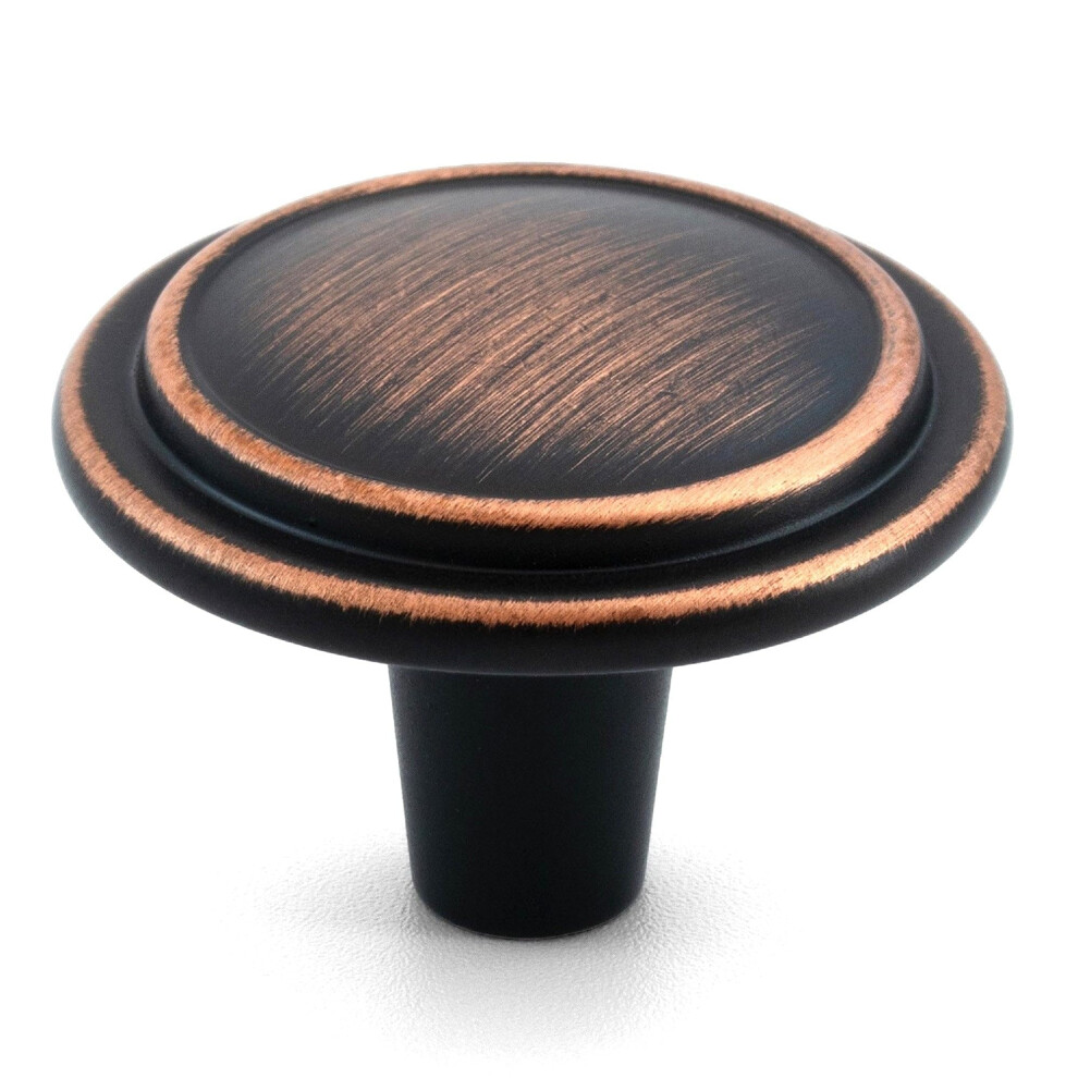 Hestia Hardware 3 Pack | 1-1/4 Oil Rubbed Bronze Cabinet Pulls | Vintage Ring Bronze Knobs For Cabinets And Drawers | Oil Rubbed Bronze Cabinet Knobs 810039142769