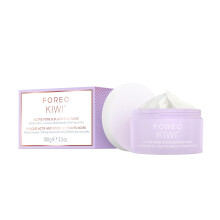 Maschera attiva per pori e punti neri FOREO KIWI da 3,5 oz - Rimuovi punti neri - Maschera all'argilla e olio di jojoba idratante - Minimizza i p