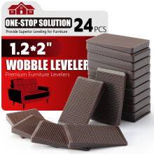 Mbel Leveler 24st Kit Storlek Variety | Multifunktionsgummiunderlgg fr utjmning av ftter stabilt | Anti-Wobble Pad fr ojmn bordsskp med b