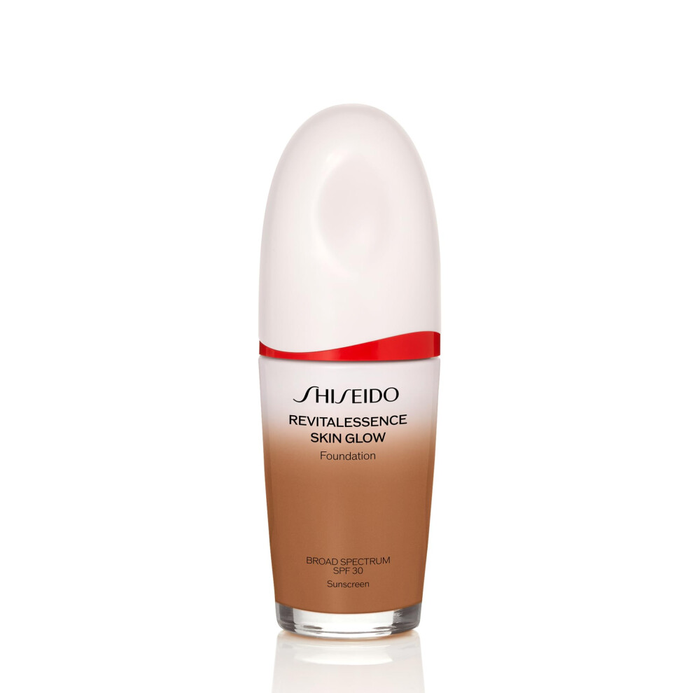 Shiseido RevitalEssence Skin Glow Foundation SPF 30  430 Cedar - Buildable  Medium Coverage - 24-HR Hydration & 12-HR Wear - Transfer  Crease & Fade R